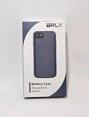 RLX iPhone 8/7/6/6s Battery Case New in Open Box Gray Blue - Image 1 of 4