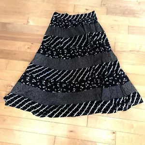 Falda Whimsygoth Para Mujer’s L Gauzy Maxi Algodón Forrada Cabaña Forrada Cintura Elástica - Imagen 1 de 6