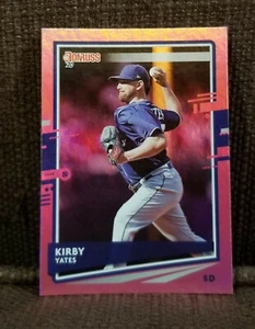 Kirby Yates 2020 Donruss Pink Holo Card #208 San Diego Padres Yankees - Picture 1 of 2