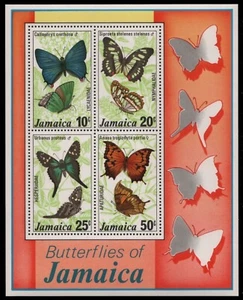 Jamaica 1978 - Mi-n.o bloque 13 ** - Estampillada sin montar o nunca montada - Mariposas / Mariposas - Imagen 1 de 1