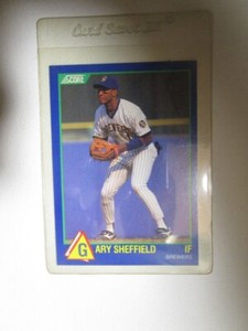 1989 Score Hottest 100 Rising Stars Gary Sheffield Rookie Milwaukee Brewers #10