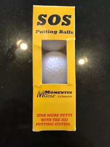Sleeve of New SOS Putting Balls from Momentus Golf Training Aid - Picture 1 of 5