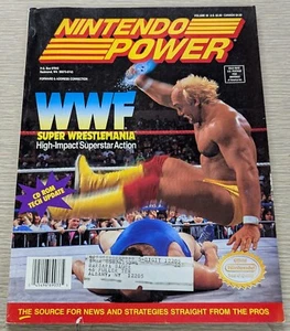 1992 Nintendo Power Magazine # 35 WWF Super Wrestlemania Hulk Hogan, w/ Poster - Picture 1 of 6