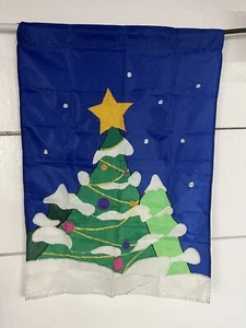 Weihnachtsbaum Garten Outdoor Wendefahne. Große Größe 28” x 40” - Bild 1 von 2