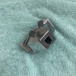 One Vintage 60s 70s Ludwig Bass Drum Spur Mount Bracket for 3/8” Curved Spurs - Picture 1 of 10