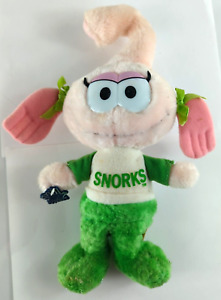 Vintage 1984 The Snorks Story 14" CASEY KELP Stuffed Plush WB, W/ Tag