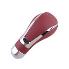 Universal Red Leather Manual Auto Gear Stick Shift Knob Shifter Lever