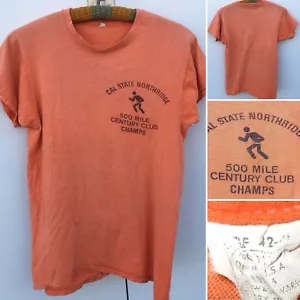 Vintage Cal State Northridge 500 Mile Century Club Champs T-Shirt L 70s 80s - Picture 1 of 12