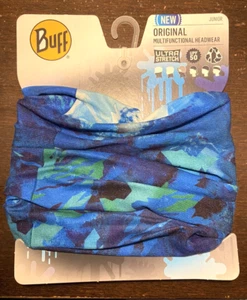 Buff Junior Original Multifunctional Headwear EcoStretch  Kids UPF 50 Blue Mount - Picture 1 of 8