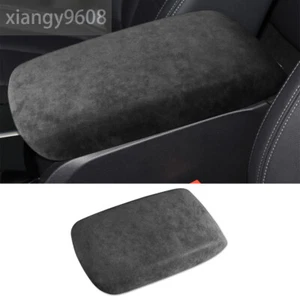 Suede Black Grey Center Console Armrest Box Cover For BMW X3 G01 X4 G02 2018-23 - Picture 1 of 12