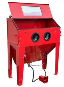 Heavy-Duty Industrial Sand Blaster Cabinet #420 + Free Reclaimer Kit 110 G. (24" - Picture 1 of 9