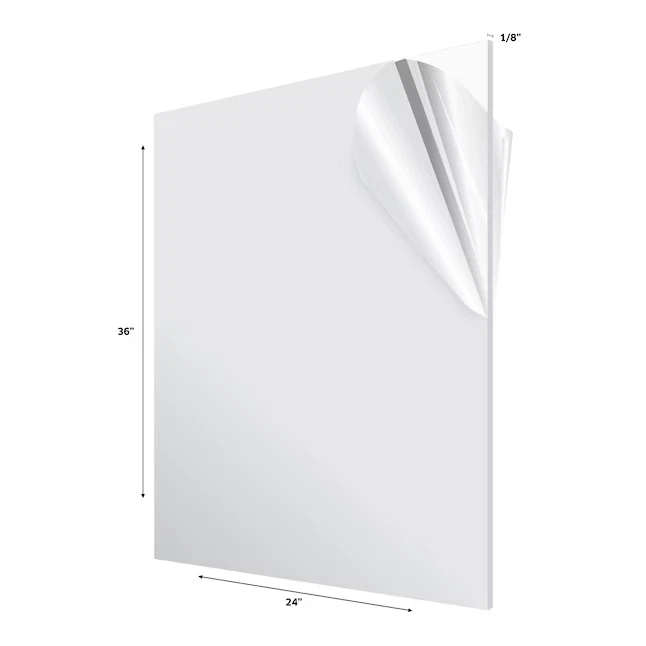 PLEXIGLASS ACRYLIC PLASTIC SHEET PANELS MODELS DISPLAYS 24" X 36" 3MM CLEAR - Image 1 of 1