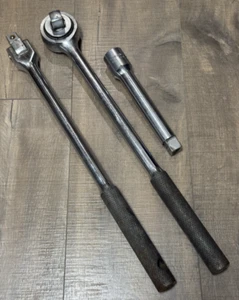 VTG TRUECRAFT Hero 3/4" Ratchet Wrench, Breaker Bar and Extension G981B G982B 3B - Picture 1 of 10