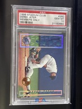 1996 Topps Stadium Club Derek Jeter Members Only #260 PSA 10 POP 4 YANKEES HOF