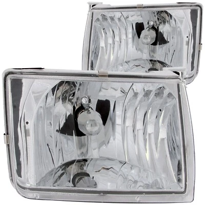 Juego de faros de cristal Anzo USA 111049 para 98-01 Frontier Xterra Foto 1 de 2