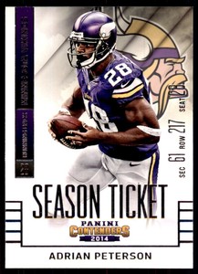 2014 Panini Contenders. Adrian Peterson Football Cards #100