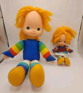 Vintage 1983 Hallmark 18 Inch & 11 Inch Rainbow Brites Lot (11 Inch W/Dress) - Bild 1 von 11