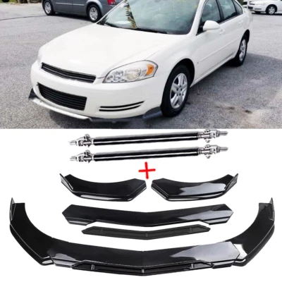 For Chevrolet Impala 2007-2020 Front Bumper Cover Lip Spoiler Splitter Body Kits Foto 1 de 4