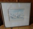 Vintage Watercolour Painting 1949 Tintagal Post Office Signed Artist W Walker