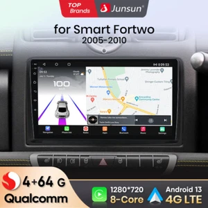 4+64G Navi 8 Kern CarPlay Android Autoradio GPS für Smart Fortwo 451 2005-2010 - Bild 1 von 14