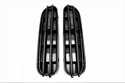 FOR 06-10 E60 E61 M5 GLOSS BLACK FENDER VENTS GRILLES REPLACEMENT STICKER GRILLE - Image 1 of 3