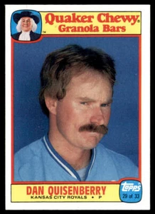 1986 Topps Quaker Granola #29 Dan Quisenberry - Picture 1 of 2
