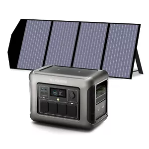 1800W 1152Wh LiFePO4 Solar Generator with 140W Panel Included Solar Power - Picture 1 of 12