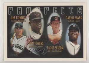 1996 Topps Prospects Richie Sexson Jim Bonnici Billy Owens Daryle Ward Rookie RC