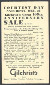 1950 Gilchrists Boston Womens Nylon Hose $.99& Rayon Gowns $1.99 Etc - Picture 1 of 1