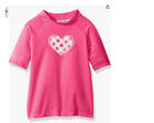 Nwt $28  12 L Kanu Surf Girls'  Upf 50+ Sun Protective Rashguard Swim Shirt Pink