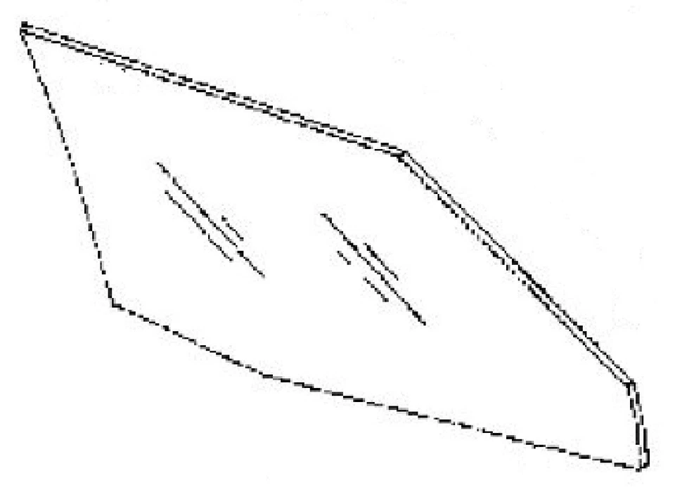 Подходит для Buick Century 1990-1996 4-дверный седан со стороны пассажира передняя дверь стекло окно - Изображение 1 из 1