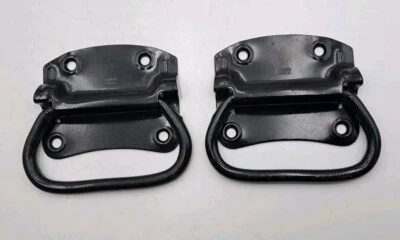 Antique / Vintage Tool Box / Chest Pulls Drop Handles Hardware Pair Handles  - Image 1 of 4