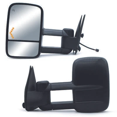 Pair Power Heated Tow Mirrors Fits 1999-2002 Chevy Silverado Sierra 1500 2500 HD - Image 1 of 4