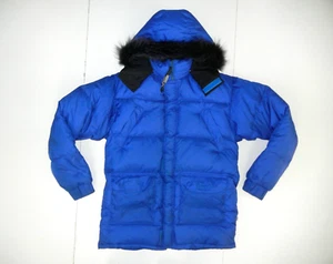 WOODS CANADA MADE Blue Warm DUCK DOWN WINTER JACKET Puffer Ski Hike Coat Men's L - Picture 1 of 12