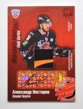 2012-13 KHL Gold Collection Auto & Jersey #FSA-J28 Alexander Nesterov 25/50