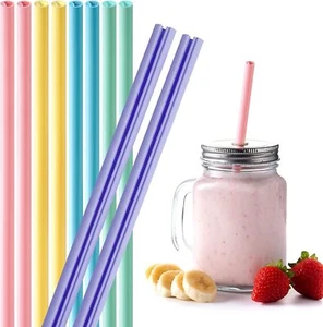 Wiederverwendbarer Silikon Strohhalm 10 Stück zum Öffnen Design Leicht zu reinigen Lebensmittelqualität Schnappstrohhalm - Bild 1 von 7
