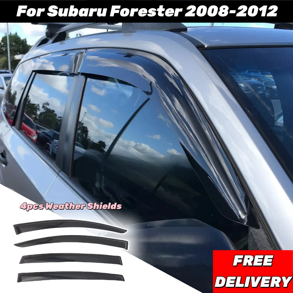 WEATHER SHIELD RAIN WINDOW VISOR FOR SUBARU FORESTER 2008-2012 - image 1 of 4