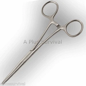 6" Straight Hemostats for First Aid Survival Kits - Sutures, Clamping, Fish Hook - Picture 1 of 1