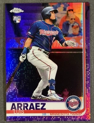 LUIS ARRAEZ 2019 Topps Chrome Update #45 Purple Refractor Rookie RC 90/175 - Image 1 of 2