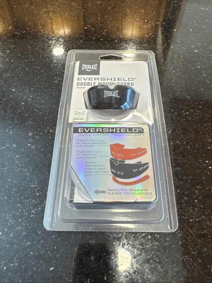 Nuevo Protector Bucal Doble Everlast Evershield Negro Boxeo y MMA Modelo: 1400007 Foto 1 de 4