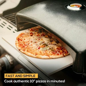 Haven Mini Outdoor BBQ Pizzaofen mit Keramik Pizzastein & eingebautem Thermometer - Bild 1 von 7