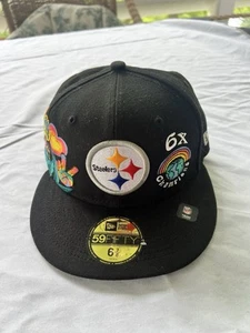 Mütze Pittsburgh Steelers New Era 6x Super Bowl Champions Rückenstickerei 59FIFTY - Bild 1 von 9