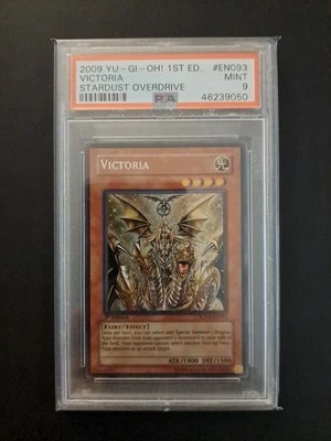 PSA 9 Victoria Secret Rare 1st Edition SOVR-EN093 Stardust Overdrive Yugioh - Image 1 of 2