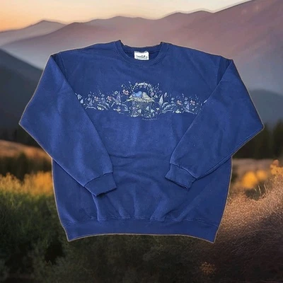 Sudadera Northern Reflections Vintage 1980 Mujer Talla M/L Granny Cottagecore D1 Foto 1 de 4