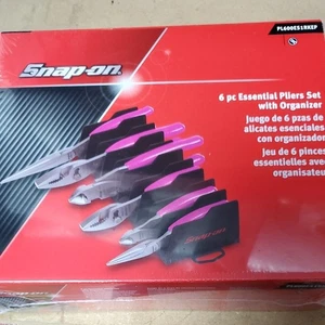 Snap-on PL600ES1RKEP 6 Piece Pink Soft Grip Essentials Plier Set With Tray - Bild 1 von 3