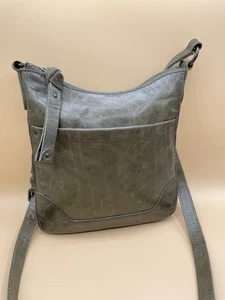 Bolso Bandolera Bolso Vintage Frye Melissa Swing Pack Cuero Verde - Imagen 1 de 13