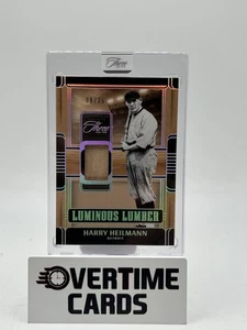 2025 Panini Three and Two Luminous Lumber 09/25 Harry Heilmann Bat Relic - Picture 1 of 2