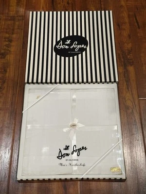 Paquete de 3 pañuelos de prensa permanente vintage Don López California blancos para hombre Foto 1 de 4