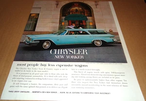 1962 CHRYSLER NEW YORKER KOMBIAUTO ORIGINALANZEIGE - Bild 1 von 1