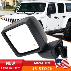 Mirror Driver Left Side Blind Spot Heated For Jeep Wrangler Gladiator 2018-2024 - Picture 1 of 13
